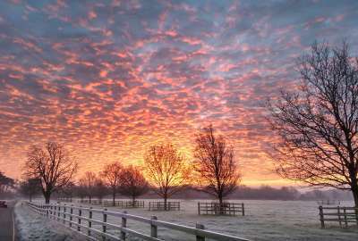 UK Winter Morning Sunrise