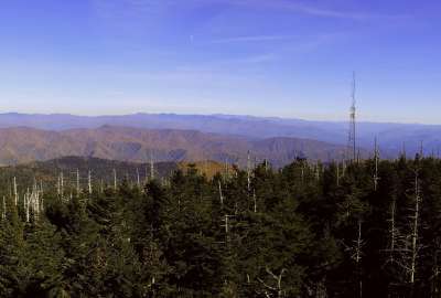 View From Clingmans Dome in the Great Smoky Mountains National Park