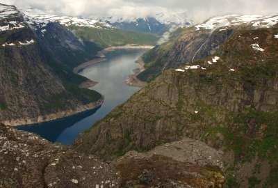 View Over Lake Ringedalsvatnet Norway