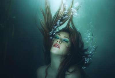 Girl Fantasy Underwater Abstract