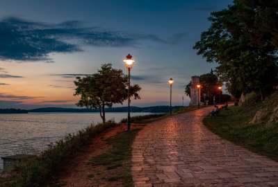 Waterfront Promenade Dusk - Rovinj Croatia