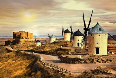 Wind Mills and Castle