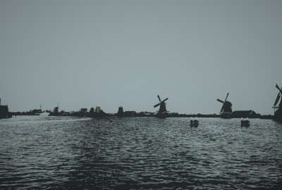 Windmills in Zaandam Netherlands