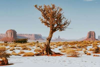 Winter in Monument Valley