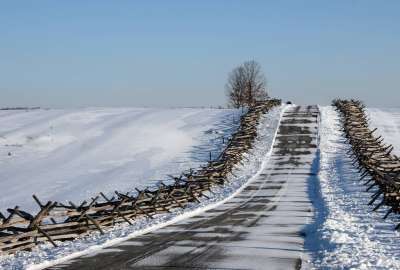 Winter Snow Road