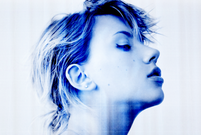 Women Blue Scarlett Johansson Actress