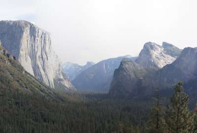 Yosemite National Park California at Tunnel Overlook
