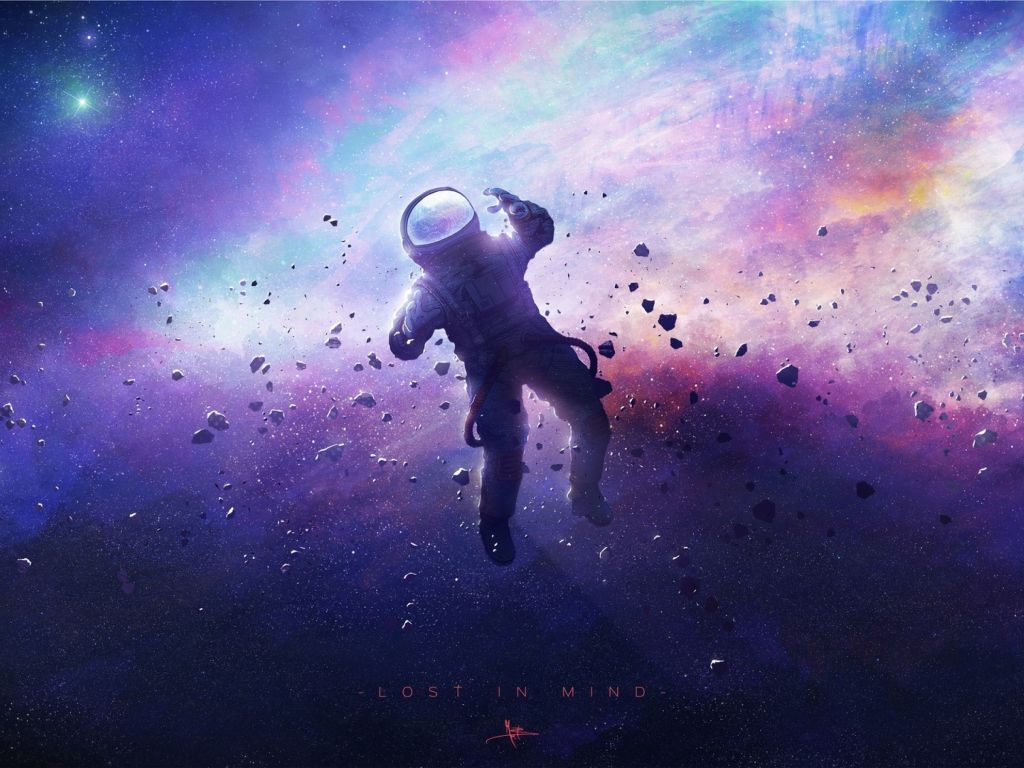 Astronaut Floating Space wallpaper