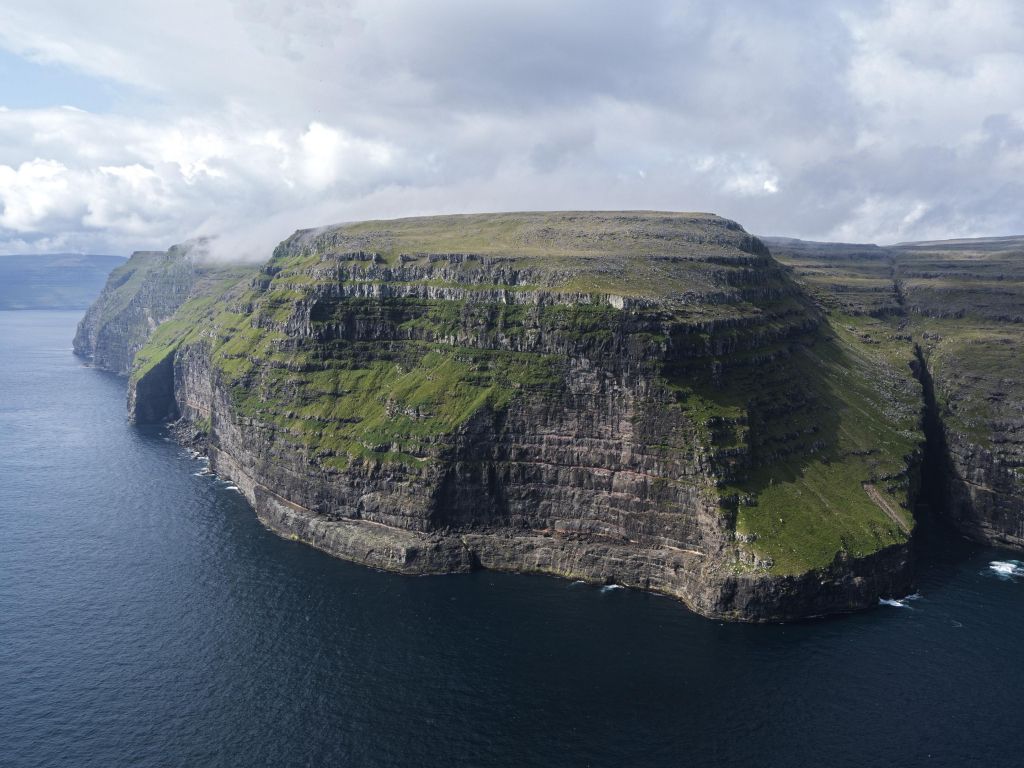 Faroe Islands Helicopter View wallpaper