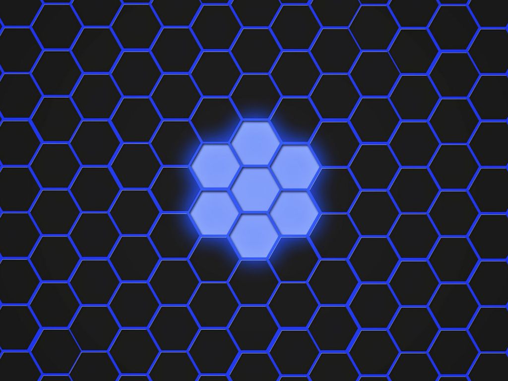 Hexagons Patterns Texture Blue wallpaper