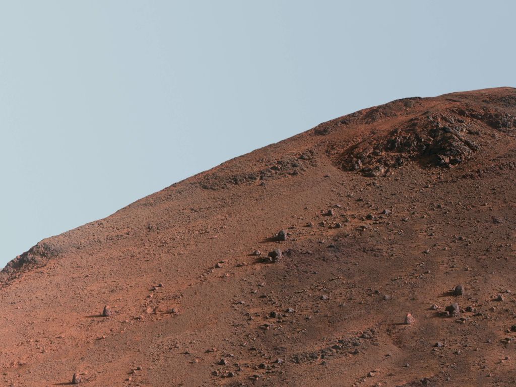 Nasa Photo of Knudsen Ridge on Mars wallpaper