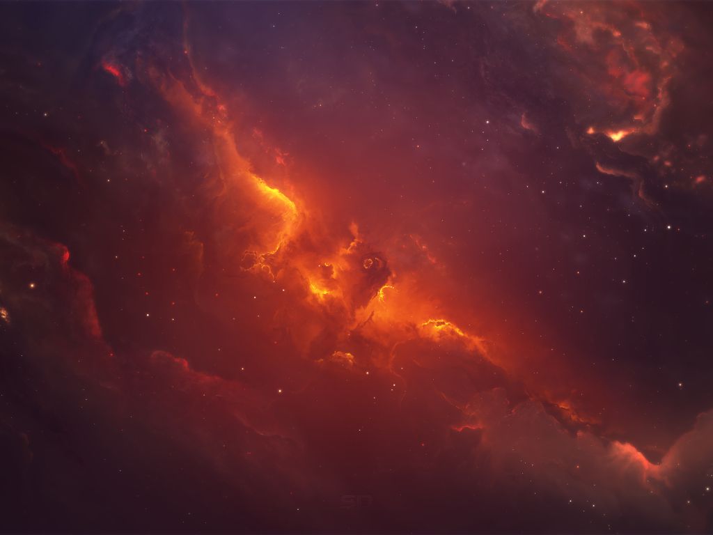 Space Fire wallpaper