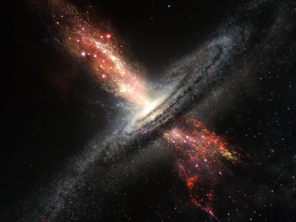 Supermassive Black Hole Explosion wallpaper