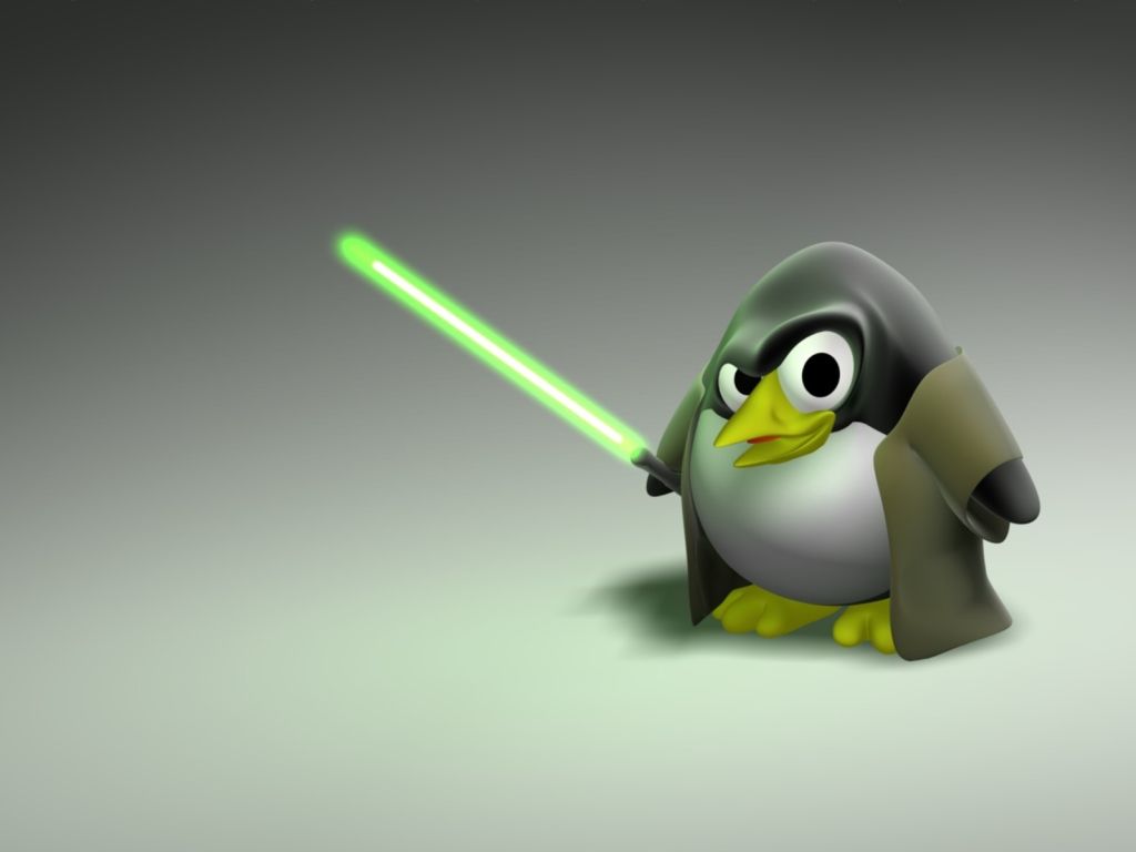 Technology Star Wars Linux Lightsaber Penguin wallpaper