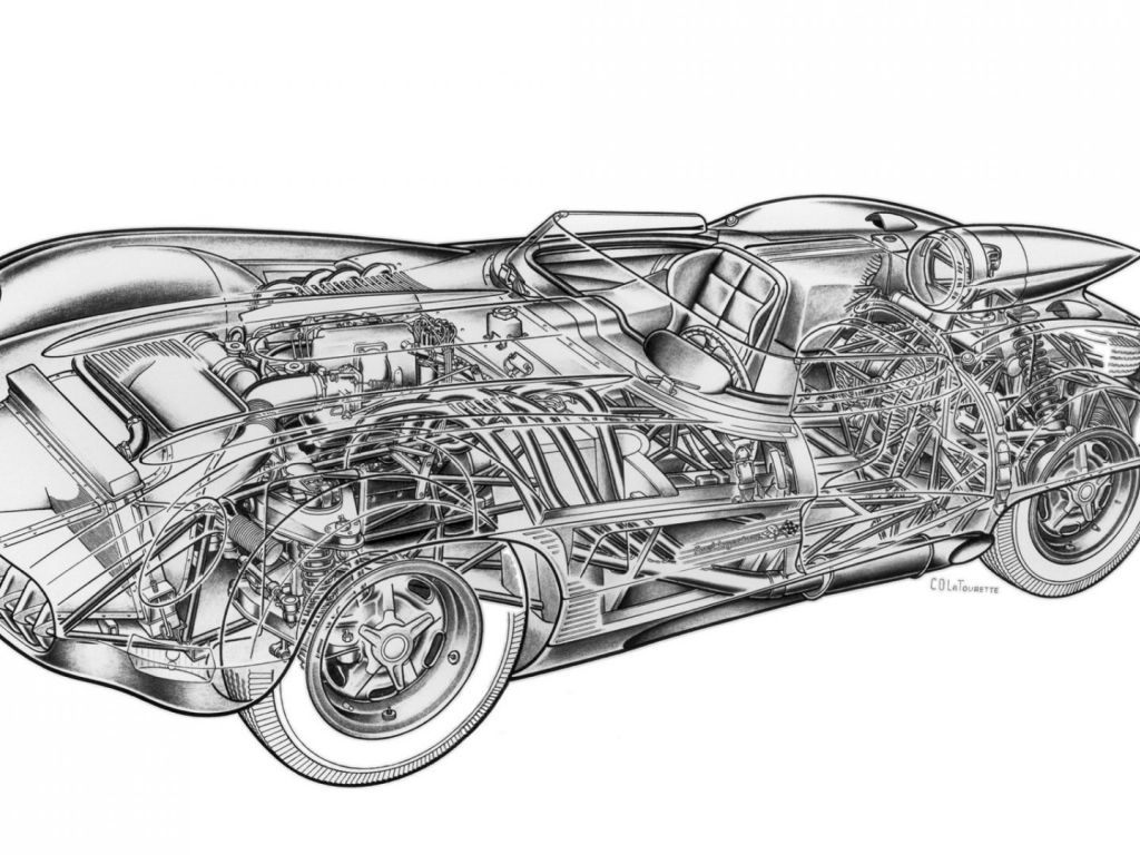 Chevrolet Corvette SS XP Concept S S Retro Muscle Supercar Supercars Engine Engines Interior wallpaper