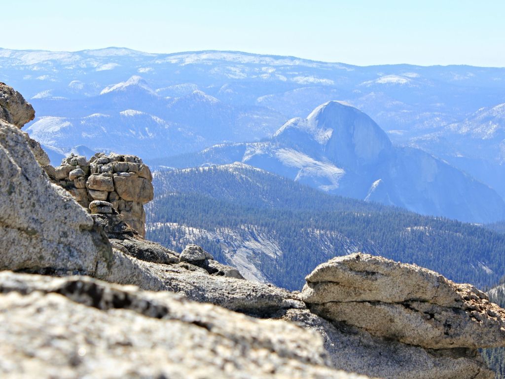 Yosemite and the Sierra Nevada Range wallpaper