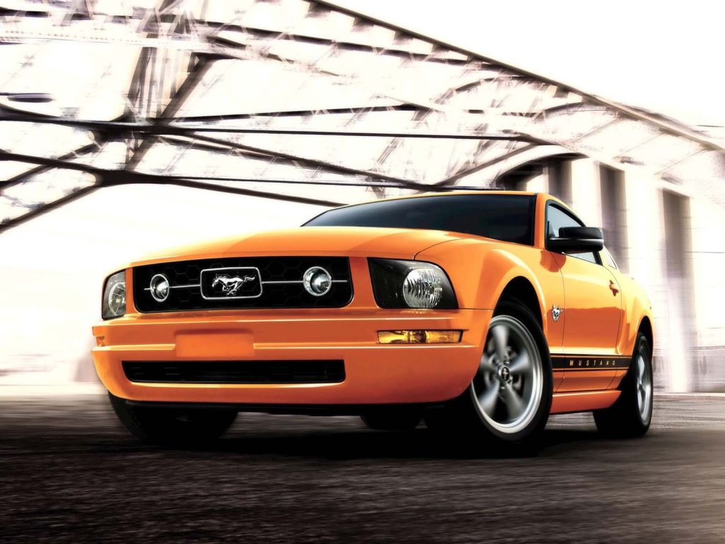 Mustang Orange wallpaper