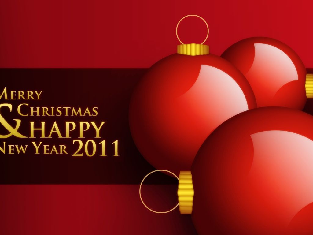 Happy New Year and Christmas wallpaper