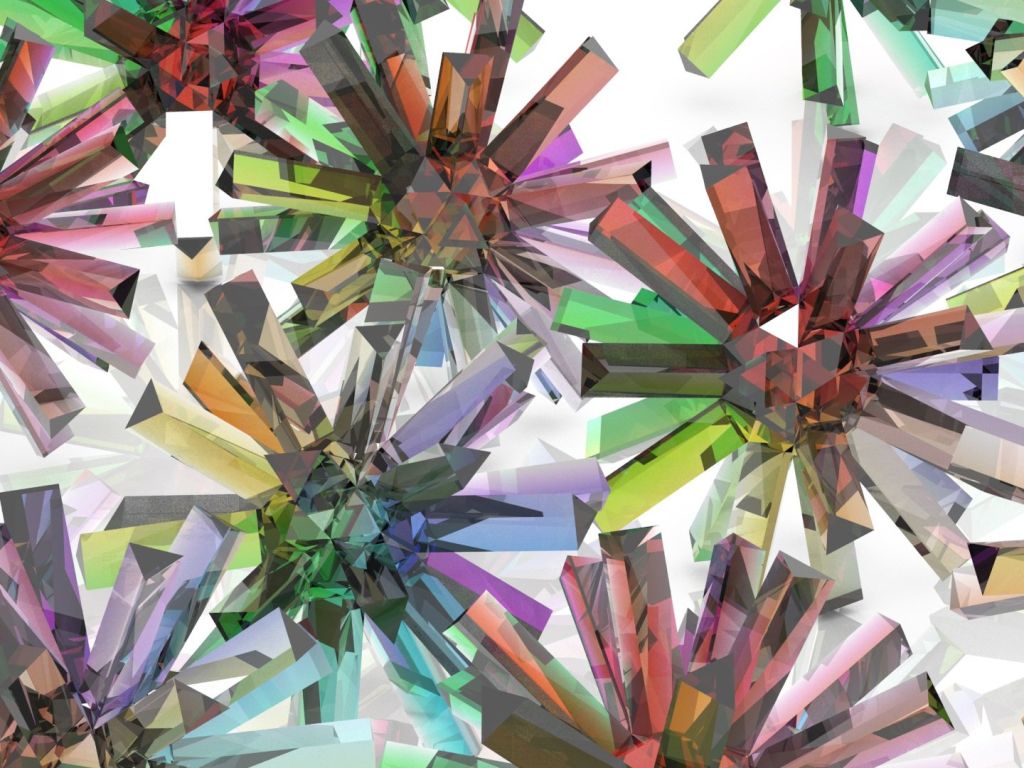 3D Crystals wallpaper