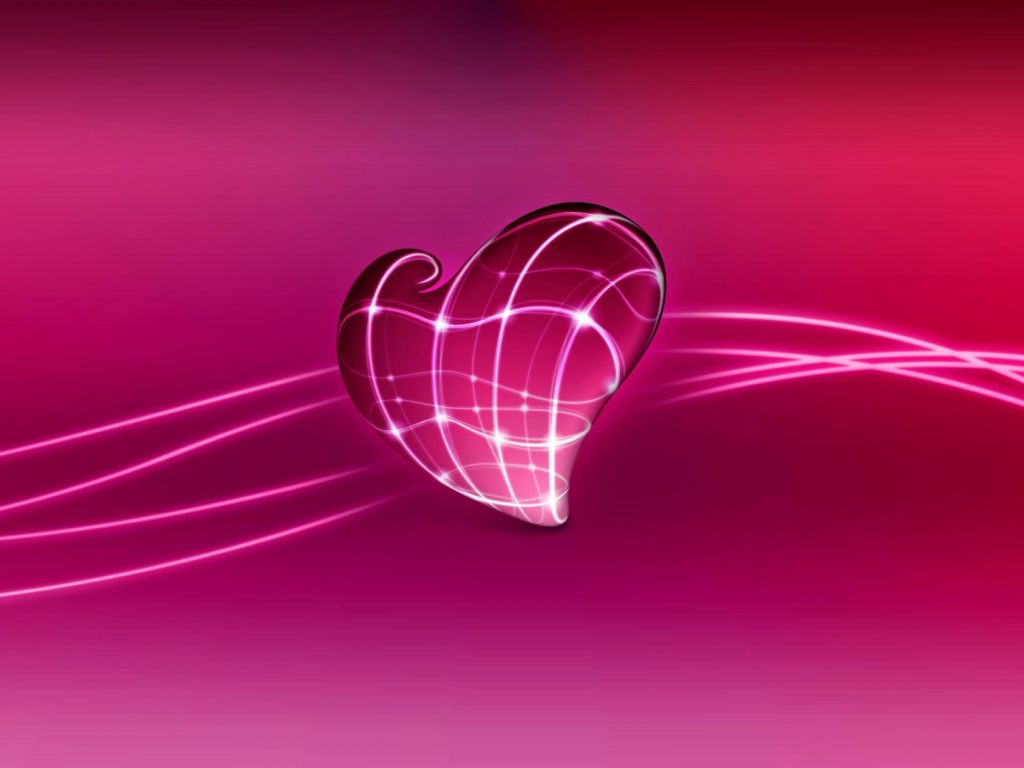 3D Love Heart wallpaper