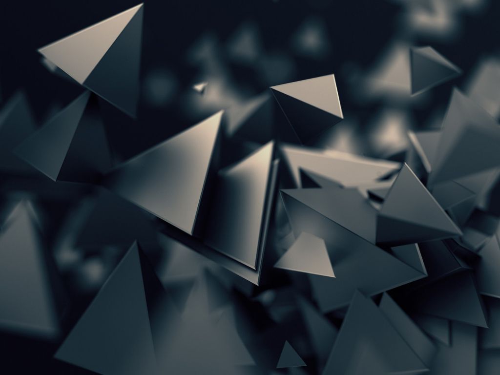 3d Triangles Dark wallpaper