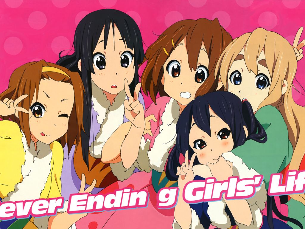 5 Anime Friends Girls wallpaper