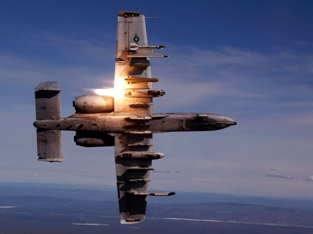 A Thunderbolt II During Live Fire Training wallpaper