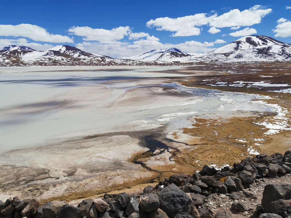 A Lake in the Altiplano of Chile wallpaper
