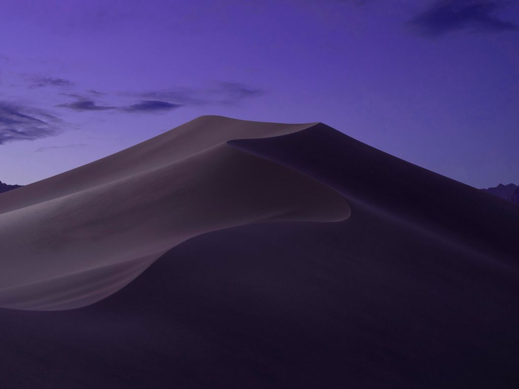 A More Purple-ish Version of the Mac OS Mojave wallpaper