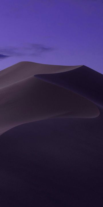 Wallpaper macOS Mojave, Night, Dunes, WWDC 2018, 4K, OS #18883