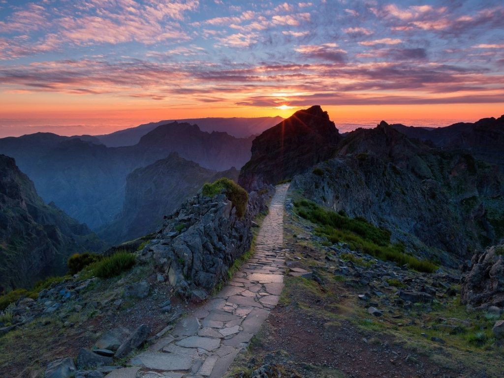 A Path in the Mountains wallpaper
