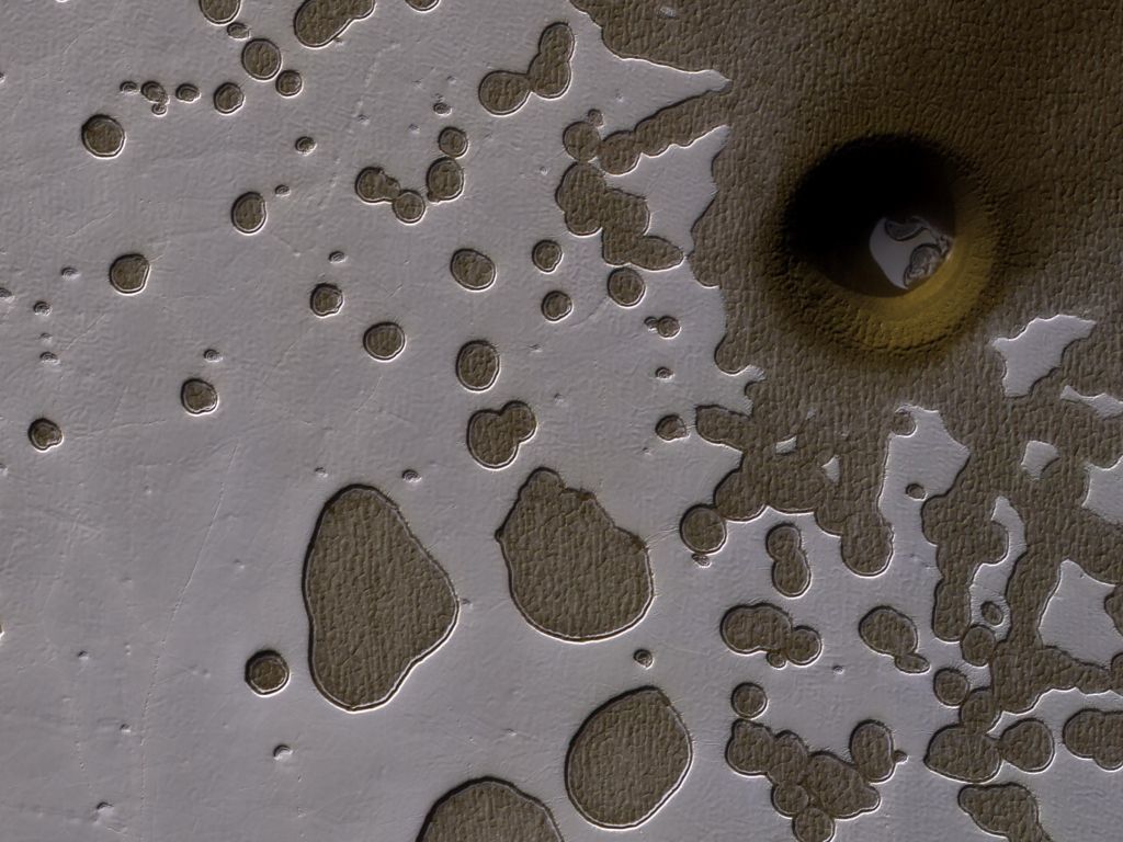 A South Polar Pit or an Impact Crater wallpaper