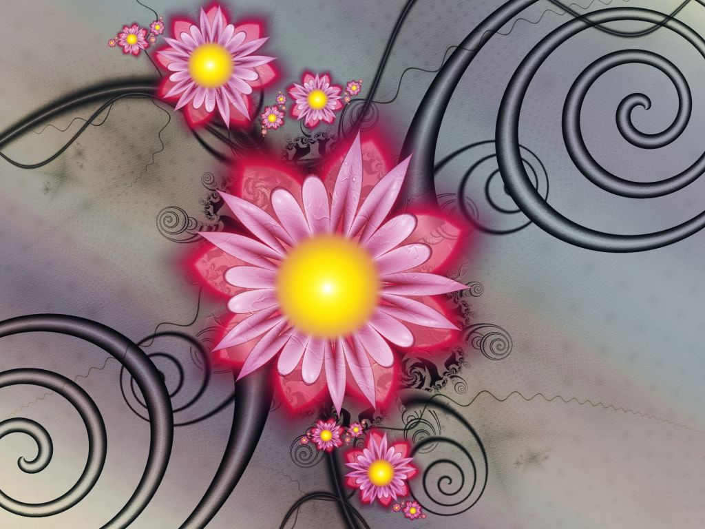 Abstract Flower Background wallpaper