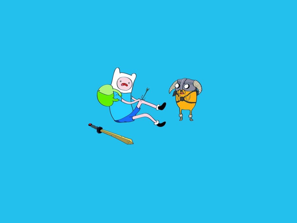 Adventure Time Skyrim wallpaper