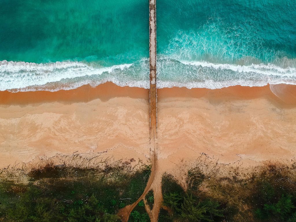Aerial View of the Sea wallpaper