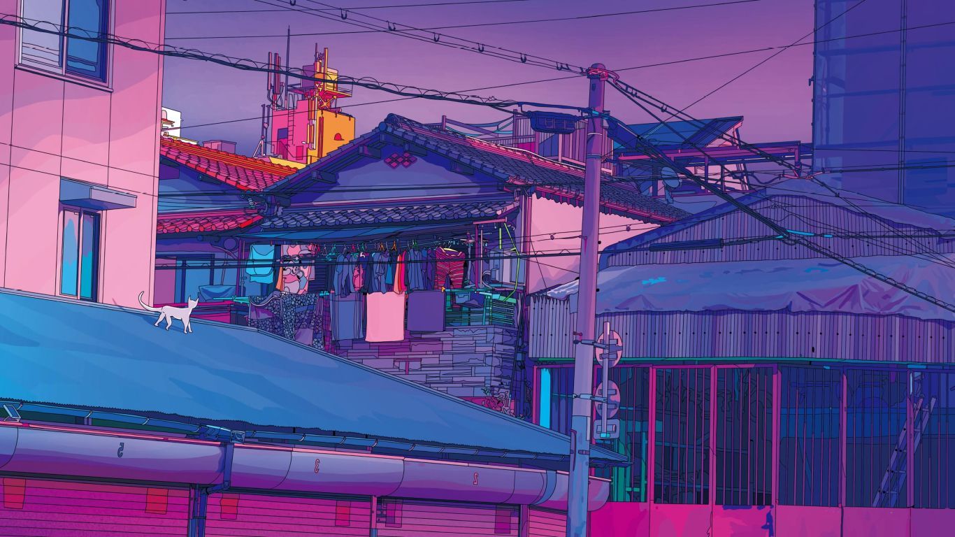 Hãy tải ngay hình nền Tokyo thẩm mỹ 1366x768 độ phân giải để cảm nhận sự tinh tế và đẹp mắt của thành phố ánh đèn này trên màn hình của bạn.