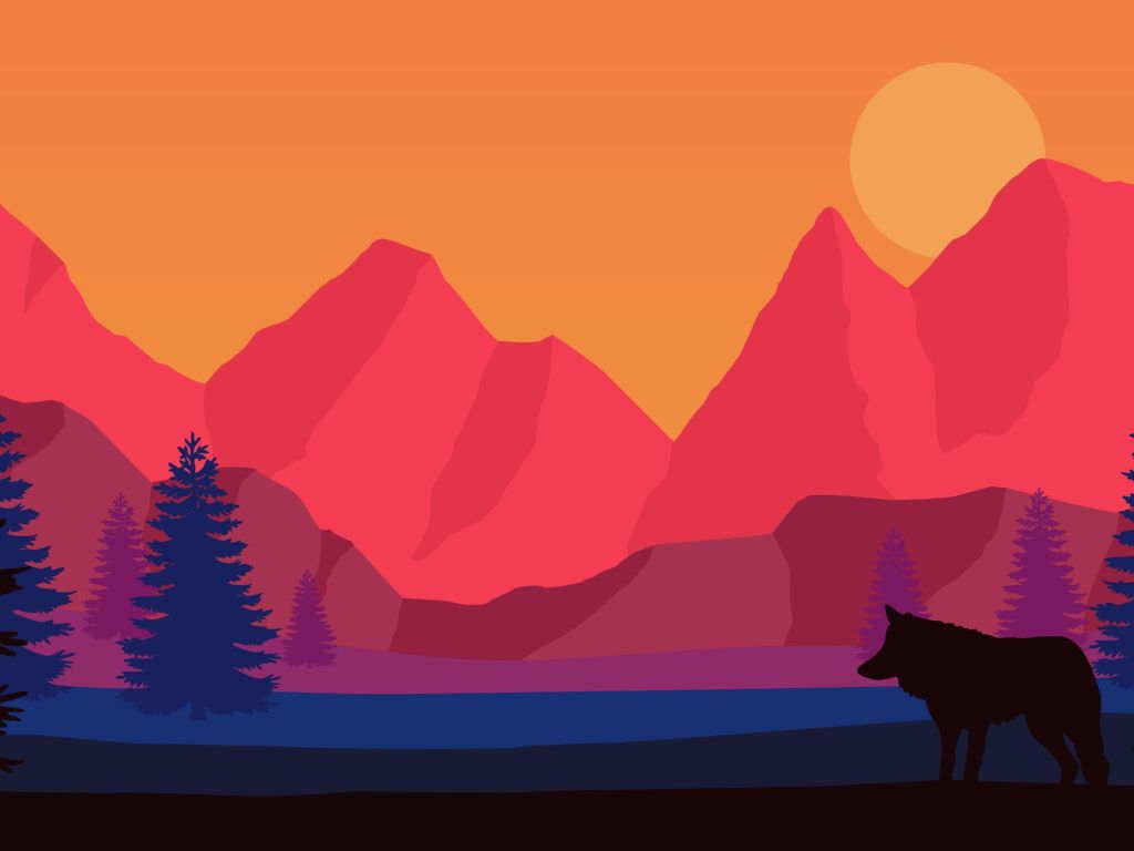 Alpine Sunset wallpaper