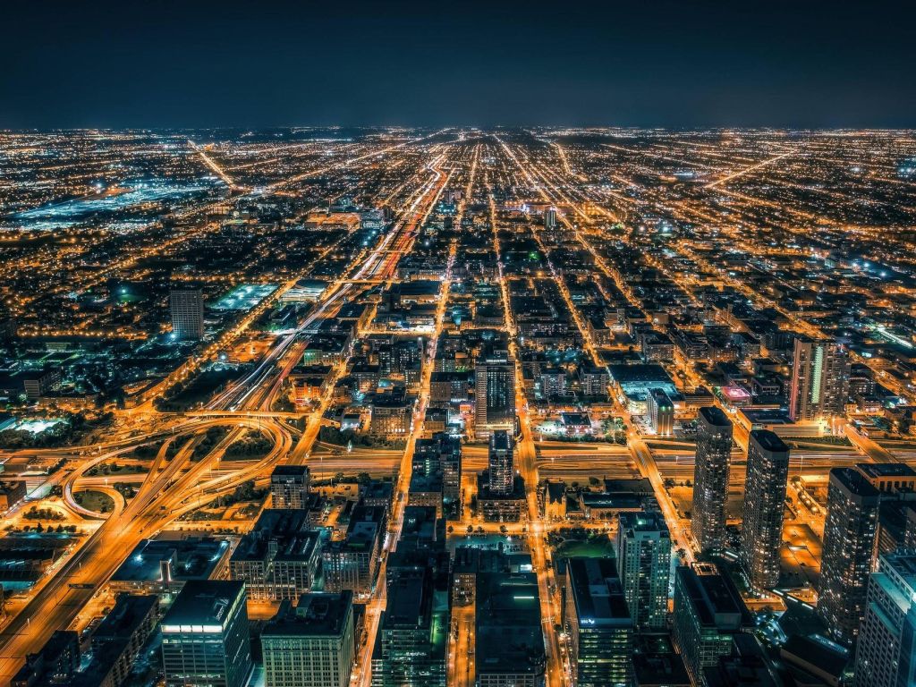 Amazing View Of Chicago Top Of The Willis Sears Tower wallpaper