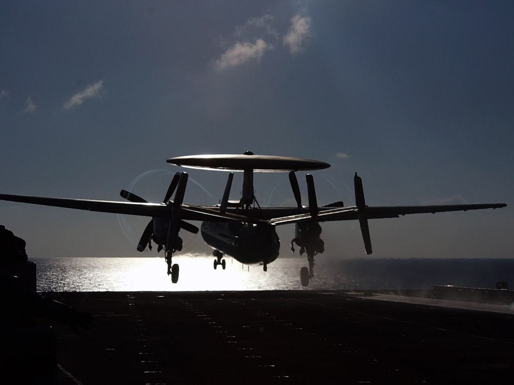 An E 2C Hawkeye From Carrier Airborne wallpaper