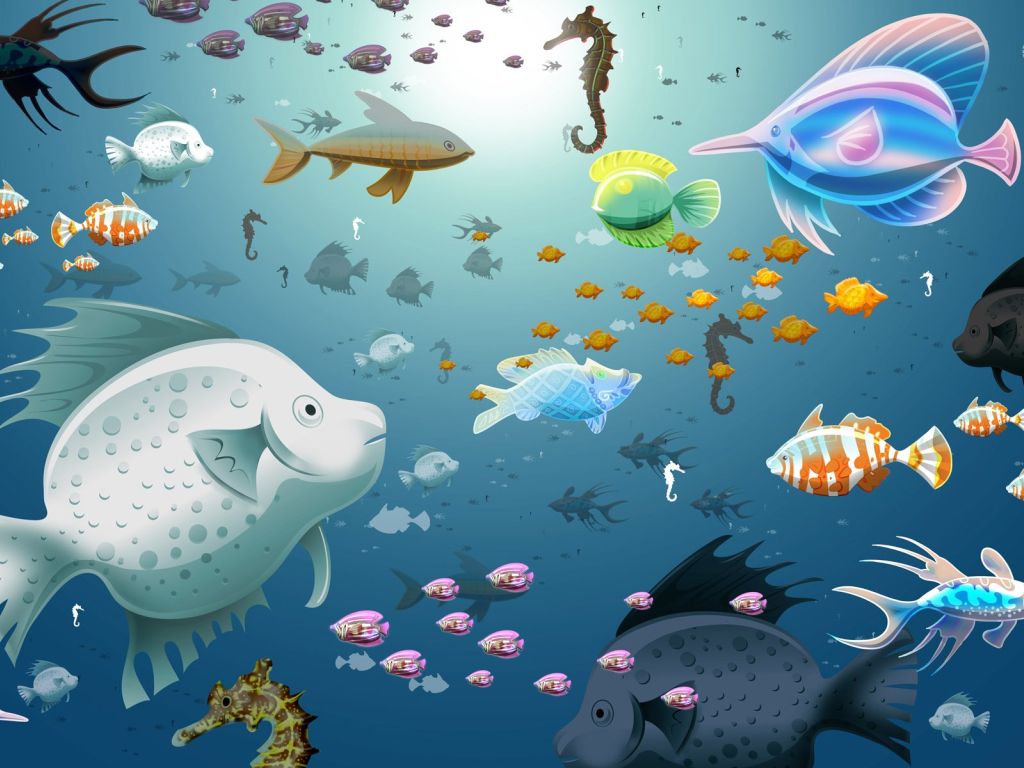 Animated Aquarium Fish wallpaper