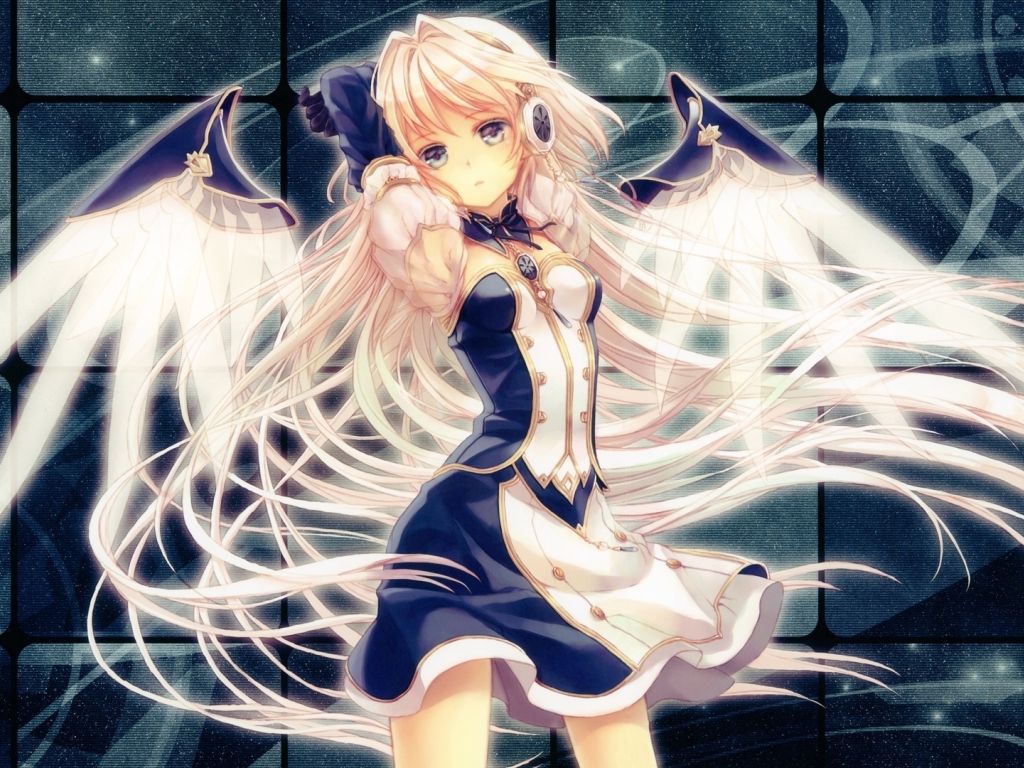 Anime Angel With Blonde Hair wallpaper