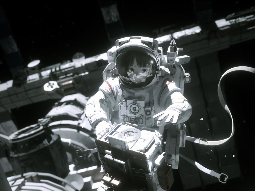 Anime Astronaut wallpaper