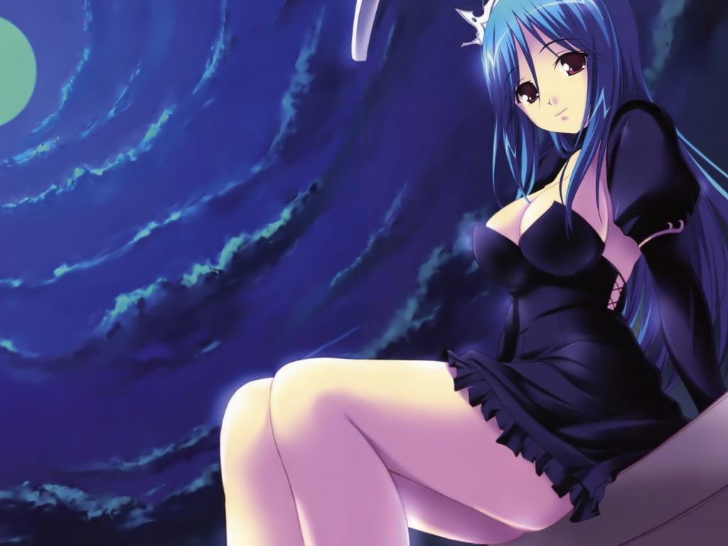Anime Girl Blue Hair wallpaper