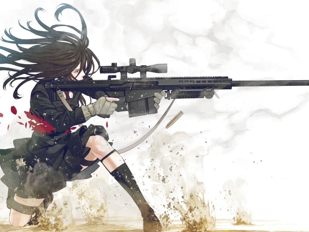 Anime Girl Sniper wallpaper