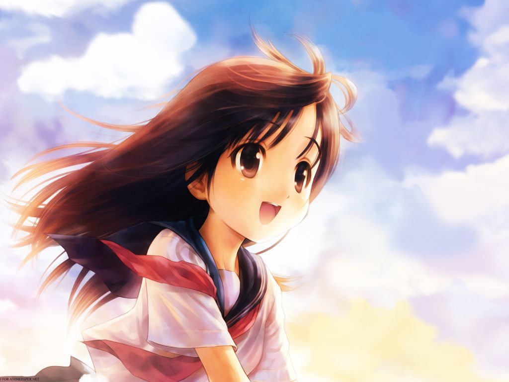 Anime Girl Wind wallpaper
