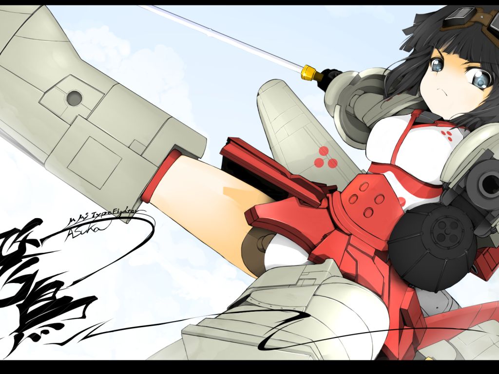 Anime Girls Weapons wallpaper
