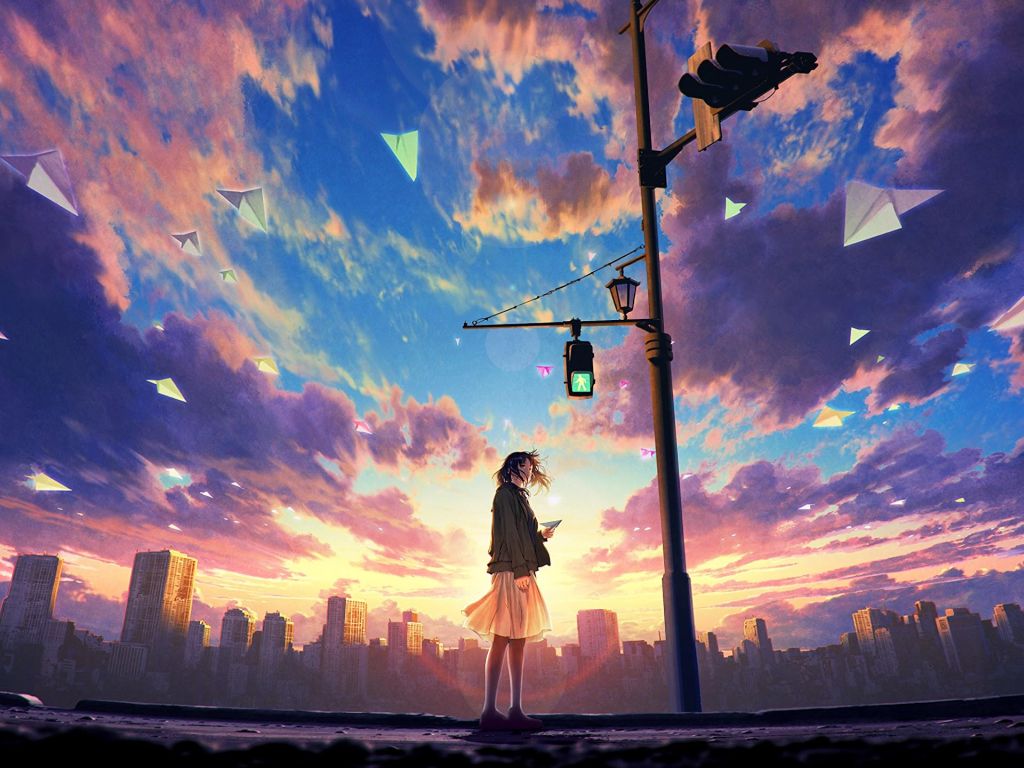Anime-scenery wallpaper