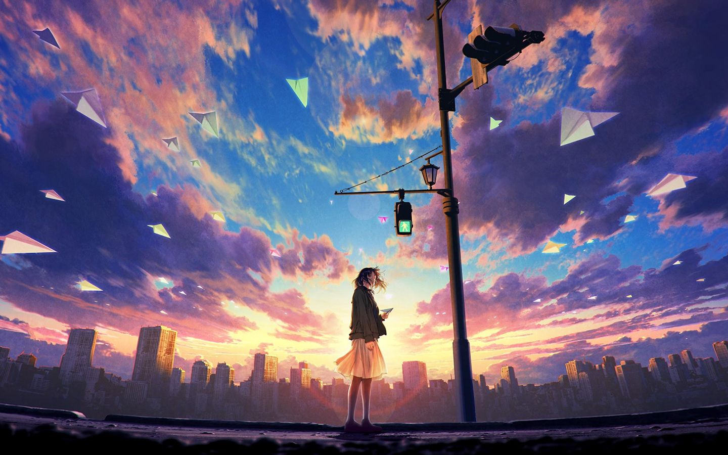 Anime-scenery wallpaper in 1440x900 resolution