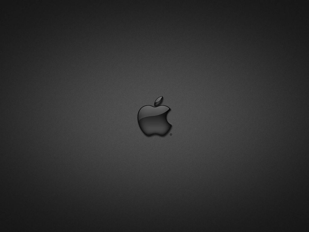 Apple in Glass Black wallpaper