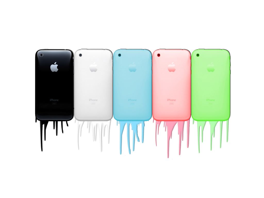 Apple IPhones in Colors wallpaper